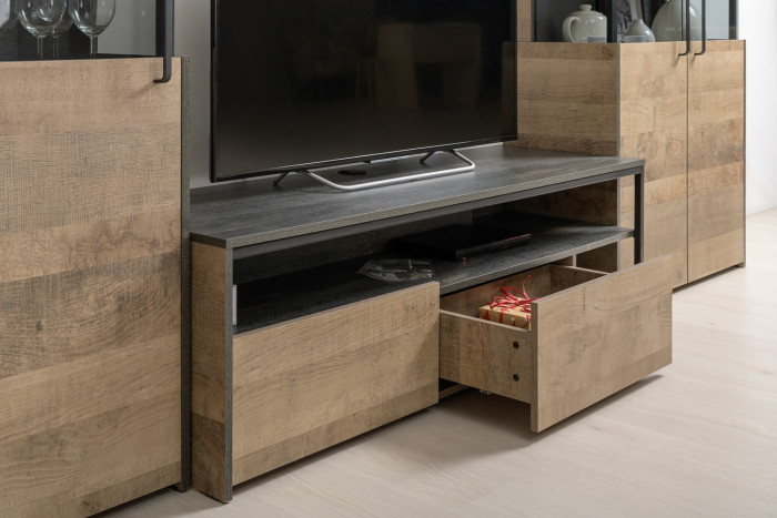 Трувор Гостиная 112, дуб гранж песочный/интра