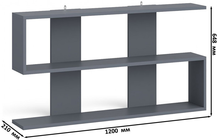 Мори компьютерный стол МС-16 правый + Комод МК800.4 + Полка 1200, графит/белый