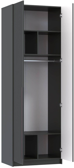 Брандо шкаф для одежды 67.14 МДФ Диамант серый