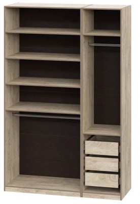 Шкаф без фасадов Этна 1.5 м. Комплект 6