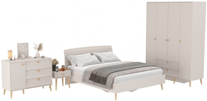 Афина Спальня 30-1600, кашемир серый