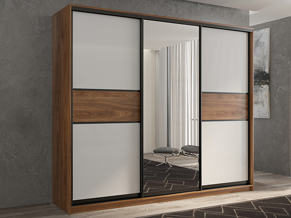 Шкаф-купе Кааппи 10 Кастелло Бренди 240х60х230 см