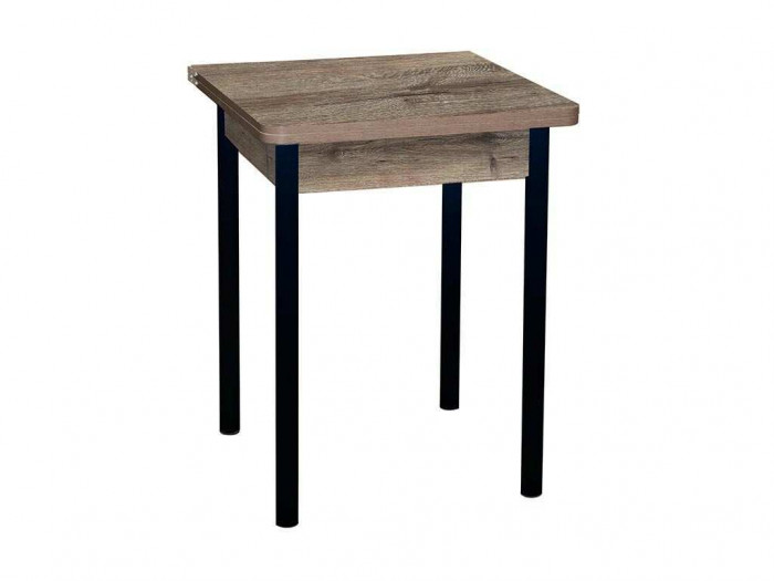 Эко 60х60 стол обеденный раскладной / велингтон/черный