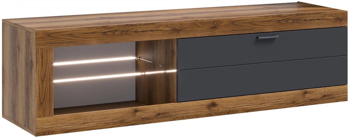 Прага Модульная Гостиная, вариант №1, Дуб Делано/Графит