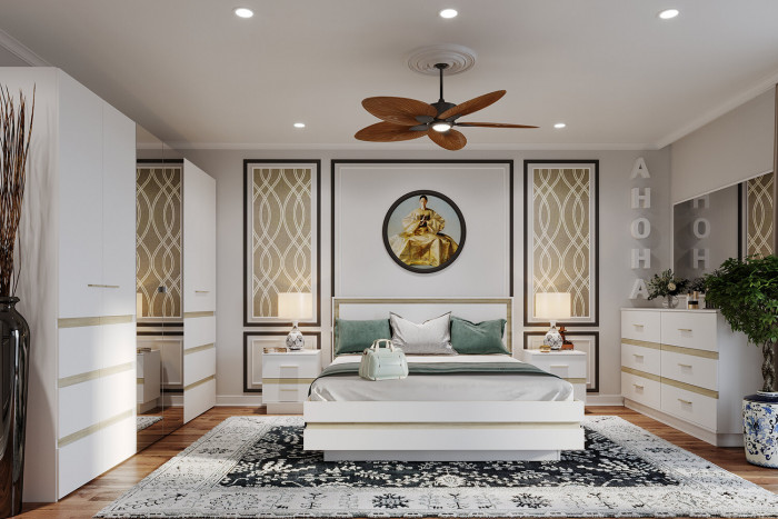 Спальня Анона белый. Комплект 3