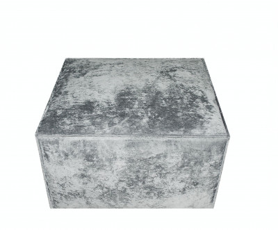 Пуф Лофт Люкс Плюш, 70х70х44, серый