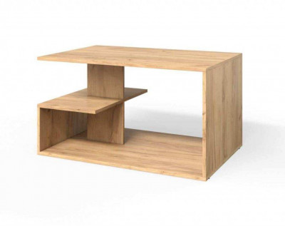 Стол журнальный СЖ-4 дуб крафт золотой