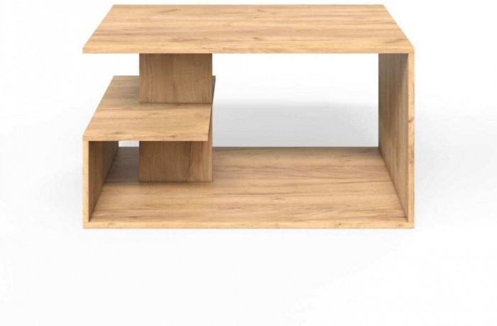 Стол журнальный СЖ-4 дуб крафт золотой