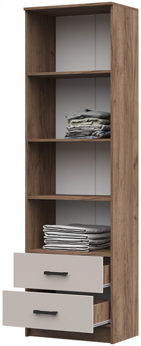 ШК-201 Машенька ЛДСП шкаф полка (600*2020*380) дуб крафт табачный/кашемир