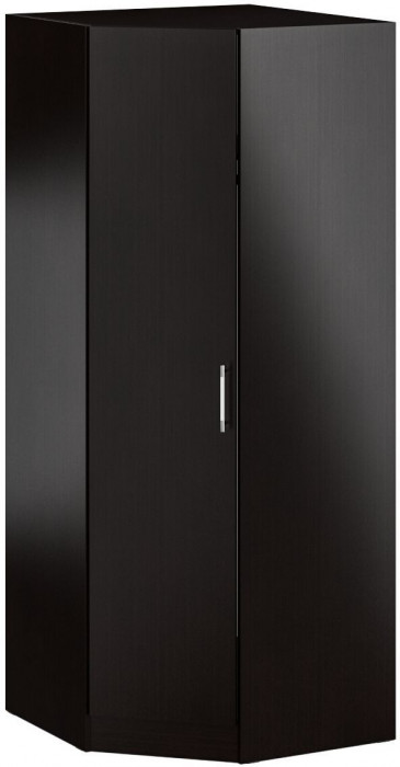 Стандарт Шкаф угловой, цвет венге, ШхГхВ 81,2х81,2х200 см., универсальная дверь, боковина для соединения со шкафами глубиной 52 см.