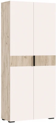 Роджина Шкаф 2-х створчатый, Крафт серый/Кашемир