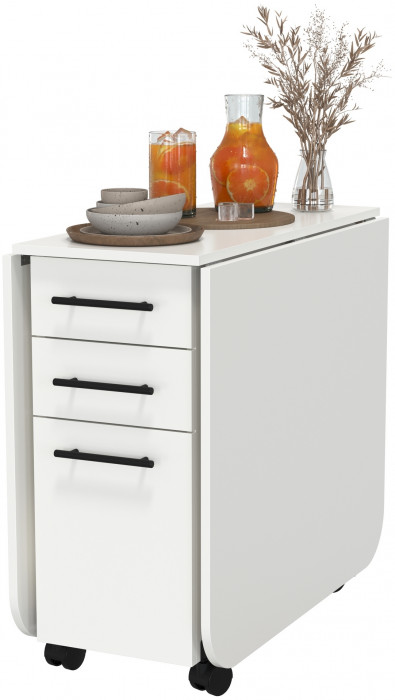 Стол-книжка с ящиками 1-6702бел, белый