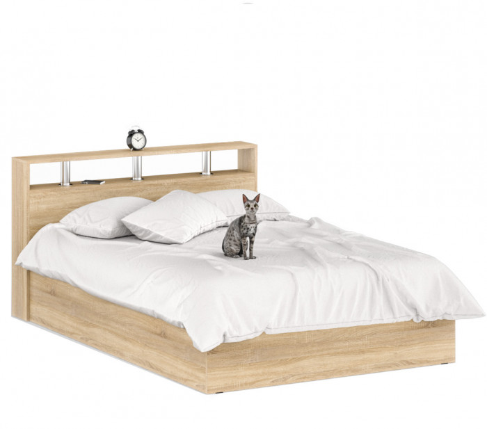 Камелия Кровать 1400, дуб сонома