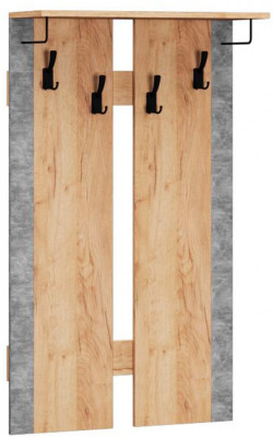 Прихожая Галант вешалка дуб крафт золотой/ателье светлое