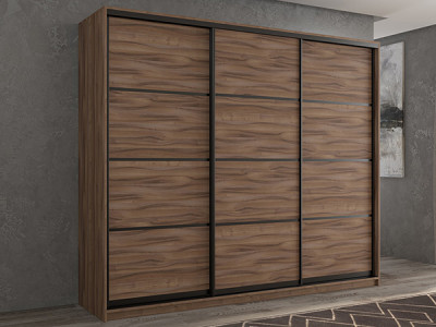 Шкаф-купе Кааппи 4 Орех Тьеполло 210х45х230 см