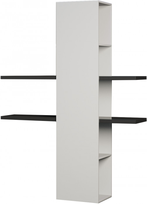 Модульная гостиная Альда, Черный глянец/Белый глянец