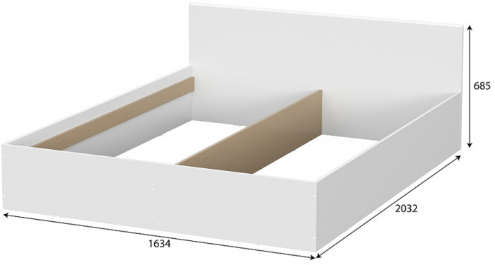 Кровать с основанием 160х200 Лайт Токио