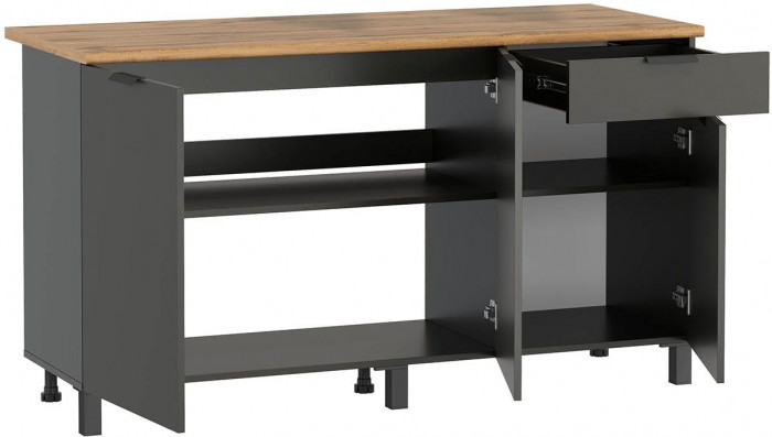 Венера стол 1500 Диамант Серый