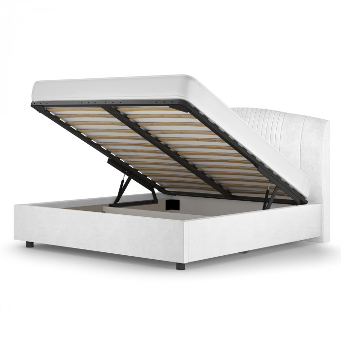 Кровать-12М с подъёмным основанием 1400 белая