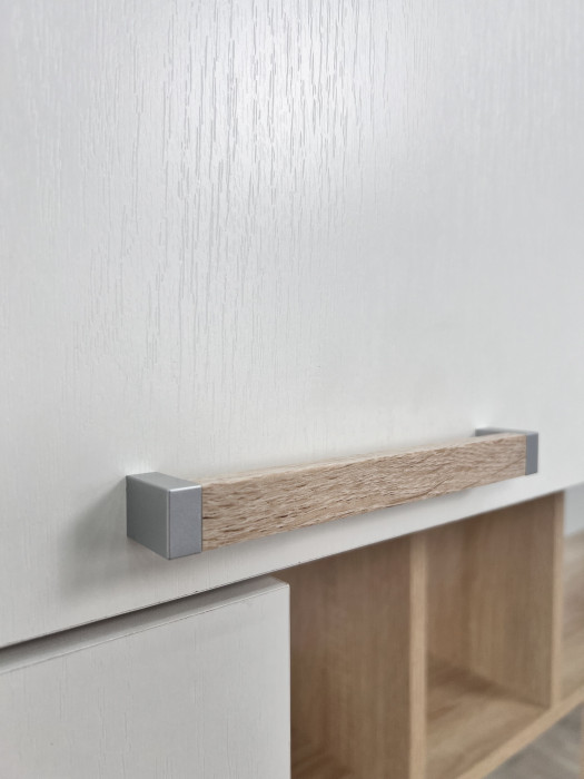 Компьютерный стол Квартет-11, Дуб крафт табачный/Дуб крафт белый