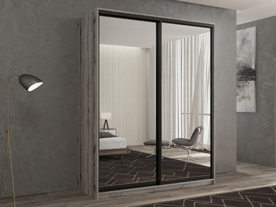 Шкаф-купе Кааппи 1 Эвок Окаменелый 130х60х230 см