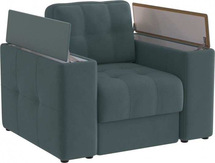 Кресло Нави, Серый/МДФ Бриз