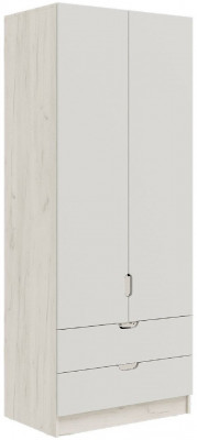 Юниор-4 Шкаф (800) (Шарли белый, Крафт белый)