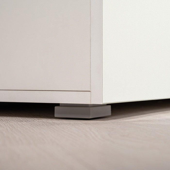 Октава Прихожая 42, белый шагрень/дуб крафт золотой/фасады МДФ белый шагрень