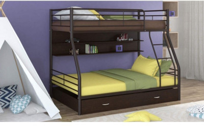 Двухъярусная кровать Гранада-2ПЯ (Венге, Коричневый)