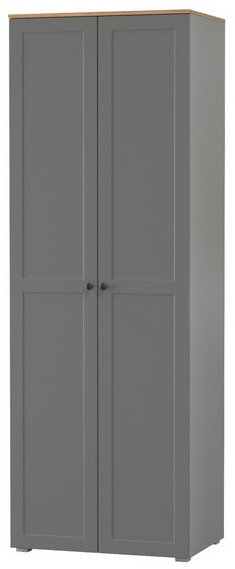 Остин 13.224 Шкаф, цвет серый графит/дуб крафт золотой, ШхГхВ 80х54,3х229,6 см.