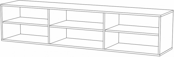 Тумба под ТВ 2Д Альда, Сосна Касцина
