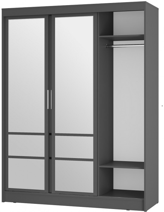 Шкаф-купе Симпл ШКК-06, графит