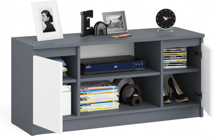 Мори Тумба ТВ МТВ1200.1, графит/белый