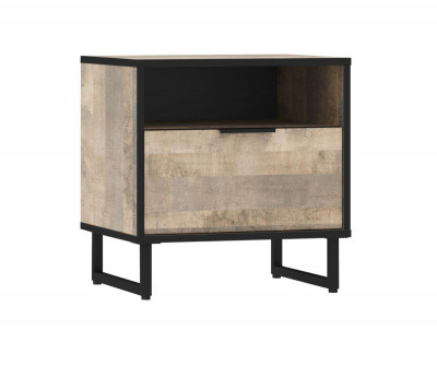 НМ 011.36 Тумба прикроватная Фолк Дуб Гранж песочный