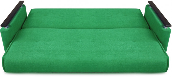 Раскладной диван-кровать, прямой, книжка, цвет зеленый, Милан Люкс 120