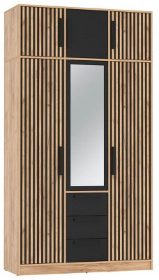 83.08 шкаф для одежды Вегас Дуб золотой / Черный