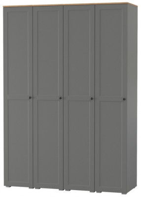 Остин 13.225 Шкаф-пенал 4 шт., серый графит/дуб крафт золотой