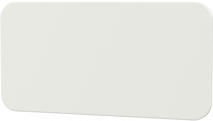 Джастин 17.51 Бортик универсальный, цвет белый шагрень, ШхГхВ 64х1,6х33 см.