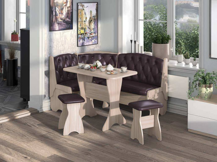 Кухонный набор Орхидея Люкс ясень светлый/умбер