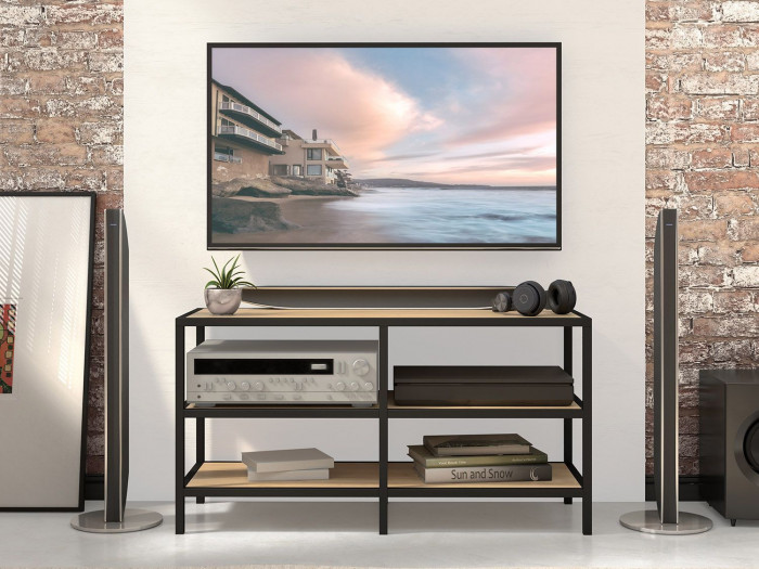 Тумба ТВ Лаграс Дуб крафт золотой / Черный