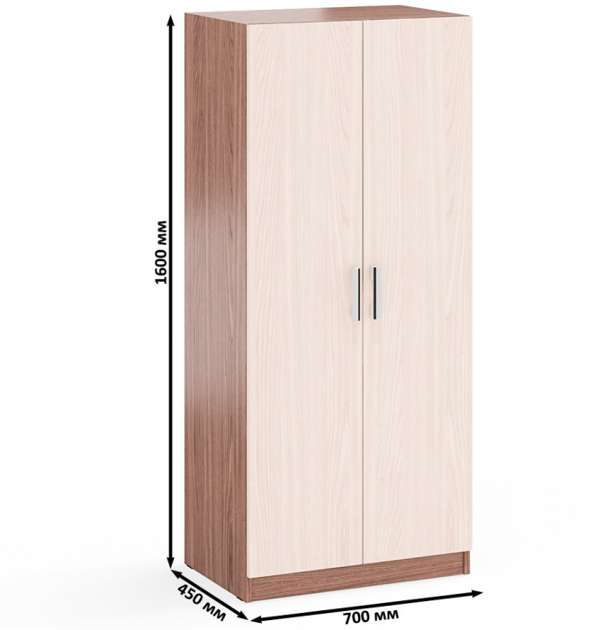 Два Шкафа С-МД-СК9Ш к компьютерному столу С-МД-СК9, цвет ясень шимо светлый/ясень шимо тёмный, ШхГхВ 140х45х160 см.