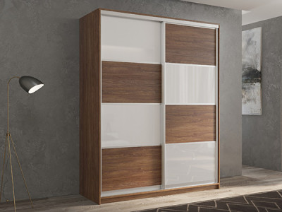 Шкаф-купе Кааппи 14 Морское Дерево Винтаж 120х45х230 см