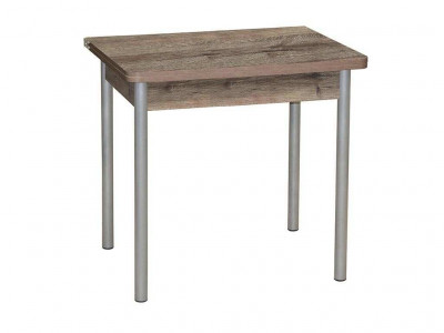 Эко 80х60 стол обеденный раскладной / велингтон/металлик