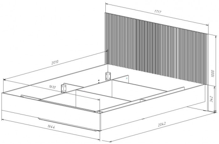 Селена Кровать КР-002 с ортопедом, 160