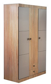 Набор мебели для спальни "Лондон" - Дуб сонома/Капучино светлый