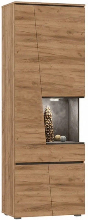 Модульная гостиная Соренто, композиция 1 (Дуб Крафт / Бетон)