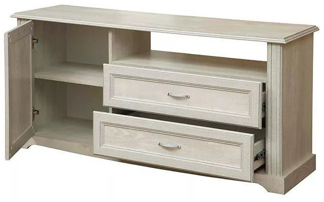 Гостиная Сохо комплектация 1 бетон белый/бетон патина