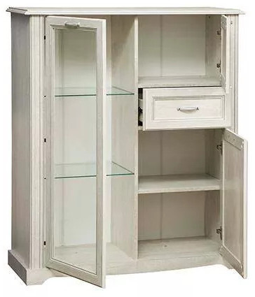 Гостиная Сохо комплектация 1 бетон белый/бетон патина