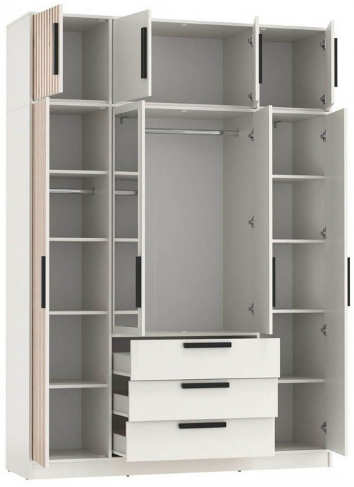 83.07 шкаф + 83.10 тумба Вегас Белый