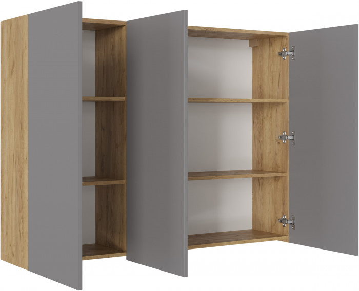 Кабинет Бостон, композиция 2, крафт золотой/серый шифер